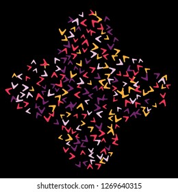 Simple Pattern for Postcard, Print, Banner or Poster. Modern Abstract Background with arrows   Vector Texture in Trendy Minimalistic Style
