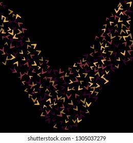 Simple Pattern for Postcard, Print, Banner or Poster. Modern Abstract Background with arrows   Vector Texture in Trendy Minimalistic Style
