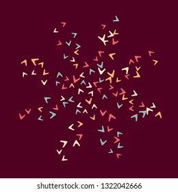 Simple Pattern for Postcard, Print, Banner or Poster. Modern Abstract Background with arrows   Vector Texture in Trendy Minimalistic Style
