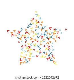 Simple Pattern for Postcard, Print, Banner or Poster. Modern Abstract Background with arrows   Vector Texture in Trendy Minimalistic Style
