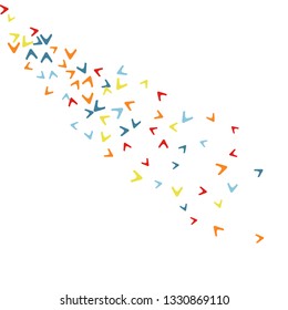 Simple Pattern for Postcard, Print, Banner or Poster. Modern Abstract Background with arrows   Vector Texture in Trendy Minimalistic Style
