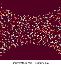 Simple Pattern for Postcard, Print, Banner or Poster. Modern Abstract Background with arrows   Vector Texture in Trendy Minimalistic Style
