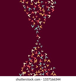 Simple Pattern for Postcard, Print, Banner or Poster. Modern Abstract Background with arrows   Vector Texture in Trendy Minimalistic Style
