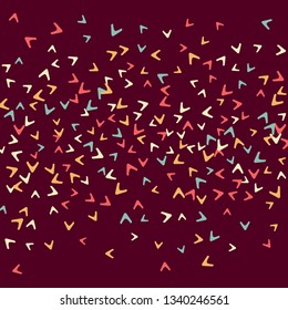 Simple Pattern for Postcard, Print, Banner or Poster. Modern Abstract Background with arrows   Vector Texture in Trendy Minimalistic Style
