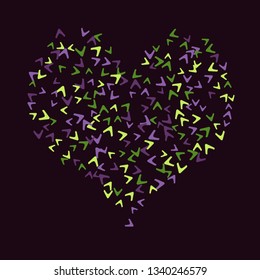 Simple Pattern for Postcard, Print, Banner or Poster. Modern Abstract Background with arrows   Vector Texture in Trendy Minimalistic Style
