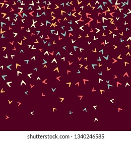Simple Pattern for Postcard, Print, Banner or Poster. Modern Abstract Background with arrows   Vector Texture in Trendy Minimalistic Style
