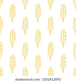 simple pattern shaped like wheat, rice and oats