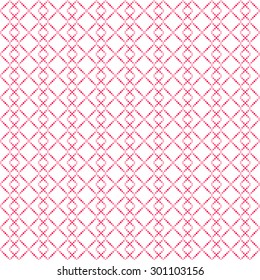 Simple pattern of small pink squares on a white background.