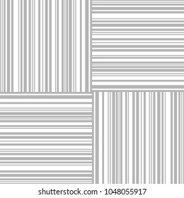Simple pattern of strips of different thicknesses. Seamless barcode vector pattern.