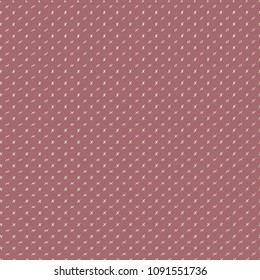 Simple pattern in tones of red and ivory with various stitches or cross stitches. Retro textile pattern. Vector illustration.