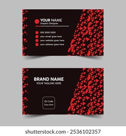 simple pattern visiting card template design. Clean and corporate design. business card design for your personal use or company use . Fashion, style, vector, 