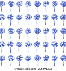 Simple pattern for your design. Vectorized watercolor drawing. Hand drawn patterns. Vector abstract background.Can be used for wallpaper, pattern fills, web page background, surface textures 