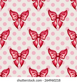 Simple pattern for your design. Vectorized watercolor drawing. Hand drawn patterns from bows. Vector abstract background. Isolated on a colored background.