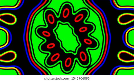 Simple patterns, Colored and bright lines 