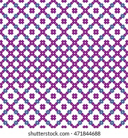 simple patterns in the form of pixel mosaics. Embroidery. seamless pattern. for textile design, wallpaper