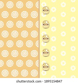 Simple patterns in the set.Seamless pattern. Cute, doll-like buttons. For children's bed linen, kitchen linen. Set for greeting, wallpaper, decorative, textile, fabric, paper texture backgrounds.