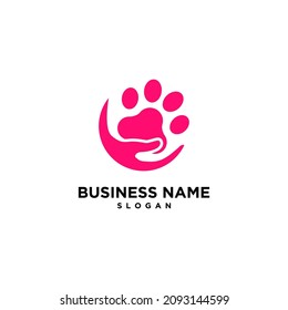 Simple Paw Pet Logo Vector, Images And Stock Photos