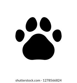 Simple Paw Print Vector