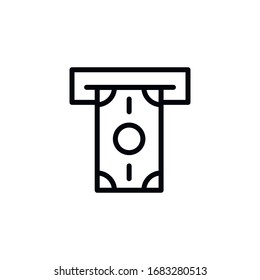 Simple payment line icon. Stroke pictogram. Vector illustration isolated on a white background. Premium quality symbol. Vector sign for mobile app and web sites.