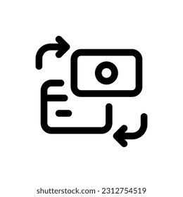 Simple Payment Method icon. The icon can be used for websites, print templates, presentation templates, illustrations, etc