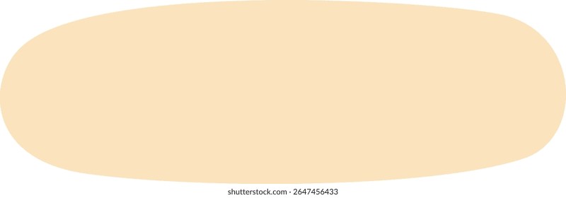 Simple peach capsule shape with clean fill, designed for minimalistic tags, planners, stickers, or printable note graphics.