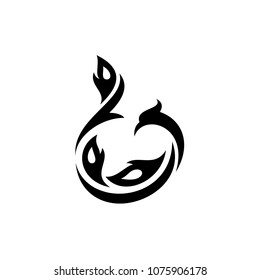 Simple Peacock Logo