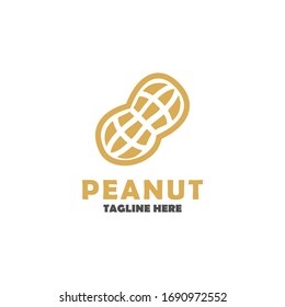 Simple Peanut Icon Design Vector