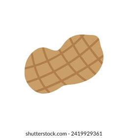 Icono de cacahuete simple. Diseño plano alimentario