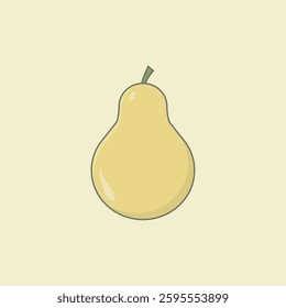 Simple Pear Illustration Vector Design