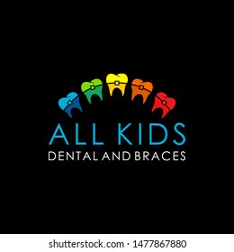 simple pediatric dentist vector logo