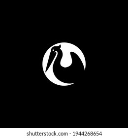 simple Pelican Vector Logo Template illustration