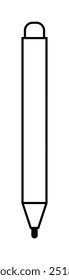 Simple pen drawing with minimalistic black outlines on a white background. Ideal for educational, professional, design, writing, and creativity themes. Clean, modern, vector style.