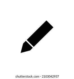 Simple pen icon in black. Vector.