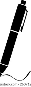 simple pen icon illustration vector 