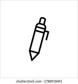 Simple pen icon outline vector