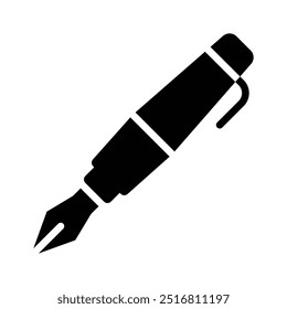 Simple pen icon, for writing and creative designs