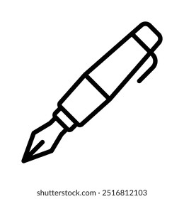 Simple pen icon, for writing and creative designs