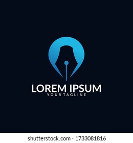 plantilla de diseño de logotipo de color creativo para escritura sencilla
