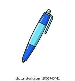 Einfache Stift, Vektorgrafik mit Cartographie einzeln auf weißem Hintergrund