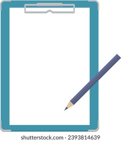 Simple pencil and binder illustration
