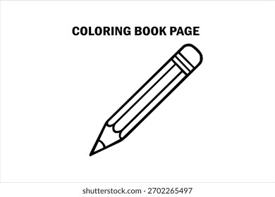 Einfache Bleistift Malbuch Seite - Einfache Umrisszeichnung druckbar für Kinder und Anfänger.