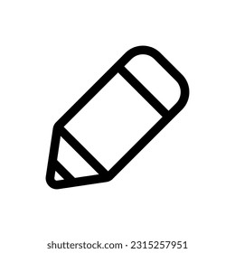 Simple Pencil icon. The icon can be used for websites, print templates, presentation templates, illustrations, etc