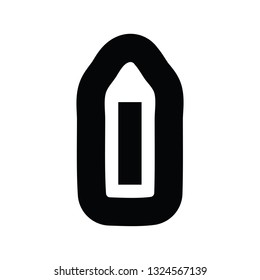 simple pencil icon symbol