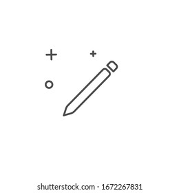 Simple pencil icon template design