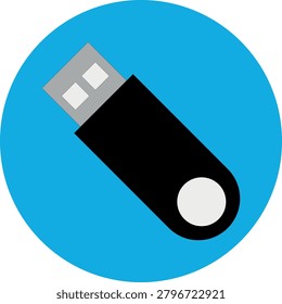 Simple Pendrive Vector Icon design 