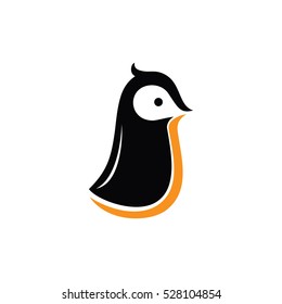 Simple Penguin Abstract Cartoon Style