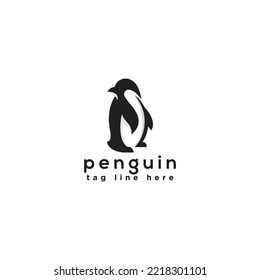 simple penguin logo design, creative vector penguin logo template icon