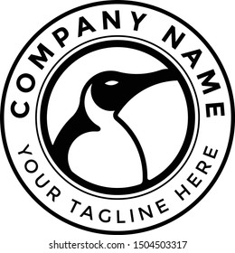 simple penguin logo design suitable for a strategy and make logo memorable.