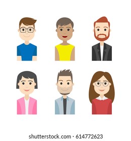 simple people avatar business and carrier character