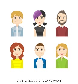 simple people avatar business and carrier character